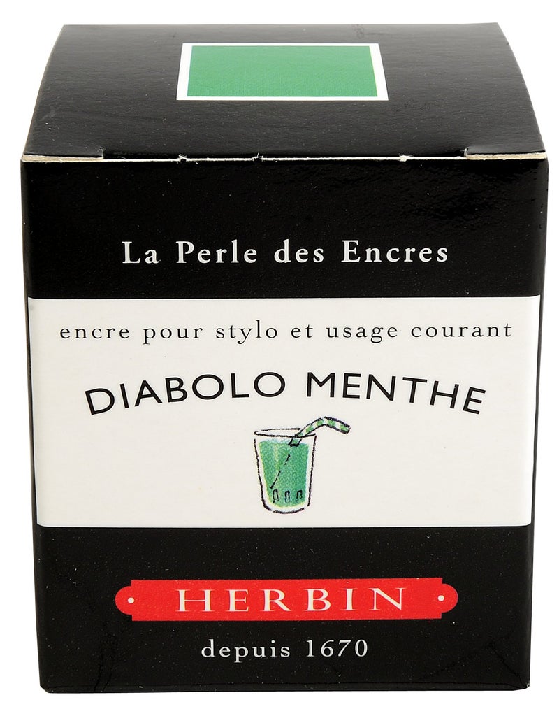 Jacques Herbin J. Herbin Fountain Pen Ink - 30 ml Bottled - Diabolo Menthe (13033T) - Image 2